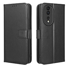 Handytasche Stand Schutzhülle Flip Leder Hülle BY1 für Huawei Honor 80 5G Schwarz