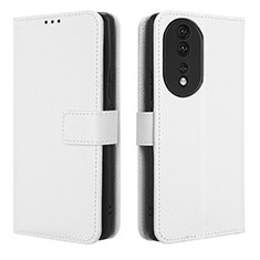 Handytasche Stand Schutzhülle Flip Leder Hülle BY1 für Huawei Honor 80 5G Weiß