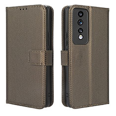 Handytasche Stand Schutzhülle Flip Leder Hülle BY1 für Huawei Honor 80 GT 5G Braun