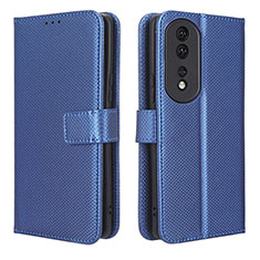 Handytasche Stand Schutzhülle Flip Leder Hülle BY1 für Huawei Honor 80 Pro 5G Blau