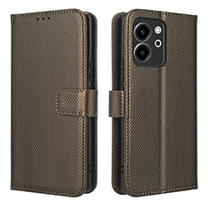 Handytasche Stand Schutzhülle Flip Leder Hülle BY1 für Huawei Honor 80 SE 5G Braun