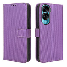 Handytasche Stand Schutzhülle Flip Leder Hülle BY1 für Huawei Honor 90 Lite 5G Violett