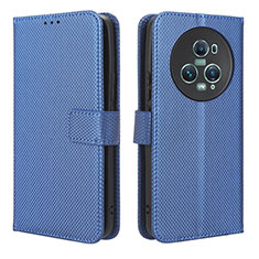 Handytasche Stand Schutzhülle Flip Leder Hülle BY1 für Huawei Honor Magic5 Pro 5G Blau