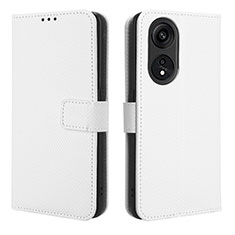 Handytasche Stand Schutzhülle Flip Leder Hülle BY1 für Huawei Honor X5 Plus Weiß