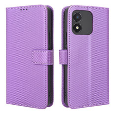 Handytasche Stand Schutzhülle Flip Leder Hülle BY1 für Huawei Honor X5 Violett