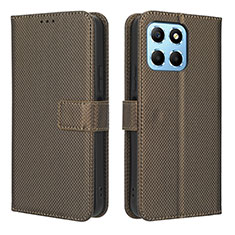 Handytasche Stand Schutzhülle Flip Leder Hülle BY1 für Huawei Honor X8 5G Braun