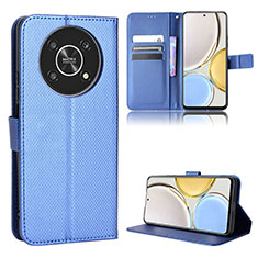 Handytasche Stand Schutzhülle Flip Leder Hülle BY1 für Huawei Honor X9 5G Blau