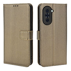 Handytasche Stand Schutzhülle Flip Leder Hülle BY1 für Huawei Nova 10 Pro Braun