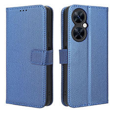 Handytasche Stand Schutzhülle Flip Leder Hülle BY1 für Huawei Nova 11i Blau