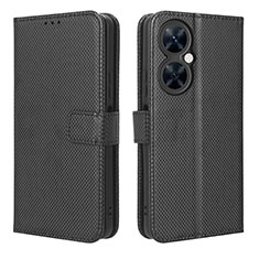 Handytasche Stand Schutzhülle Flip Leder Hülle BY1 für Huawei Nova 11i Schwarz