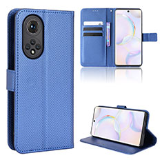 Handytasche Stand Schutzhülle Flip Leder Hülle BY1 für Huawei Nova 9 Blau