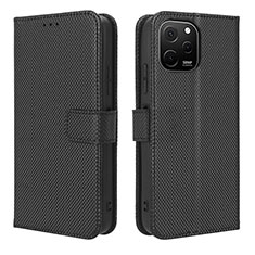 Handytasche Stand Schutzhülle Flip Leder Hülle BY1 für Huawei Nova Y61 Schwarz