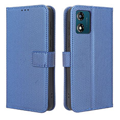 Handytasche Stand Schutzhülle Flip Leder Hülle BY1 für Motorola Moto E13 Blau