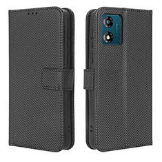 Handytasche Stand Schutzhülle Flip Leder Hülle BY1 für Motorola Moto E13 Schwarz