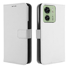 Handytasche Stand Schutzhülle Flip Leder Hülle BY1 für Motorola Moto Edge (2023) 5G Weiß