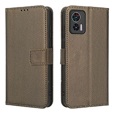 Handytasche Stand Schutzhülle Flip Leder Hülle BY1 für Motorola Moto Edge 30 Neo 5G Braun