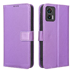 Handytasche Stand Schutzhülle Flip Leder Hülle BY1 für Motorola Moto Edge 30 Neo 5G Violett