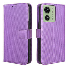 Handytasche Stand Schutzhülle Flip Leder Hülle BY1 für Motorola Moto Edge 40 5G Violett