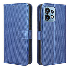 Handytasche Stand Schutzhülle Flip Leder Hülle BY1 für Motorola Moto Edge 40 Pro 5G Blau