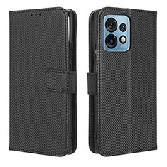 Handytasche Stand Schutzhülle Flip Leder Hülle BY1 für Motorola Moto Edge 40 Pro 5G Schwarz