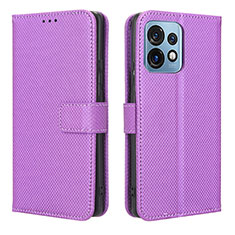 Handytasche Stand Schutzhülle Flip Leder Hülle BY1 für Motorola Moto Edge 40 Pro 5G Violett