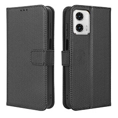 Handytasche Stand Schutzhülle Flip Leder Hülle BY1 für Motorola Moto G 5G (2023) Schwarz