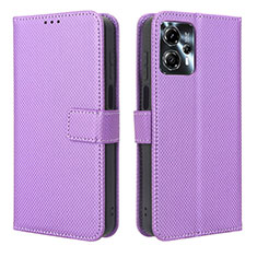 Handytasche Stand Schutzhülle Flip Leder Hülle BY1 für Motorola Moto G13 Violett