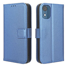 Handytasche Stand Schutzhülle Flip Leder Hülle BY1 für Nokia C02 Blau