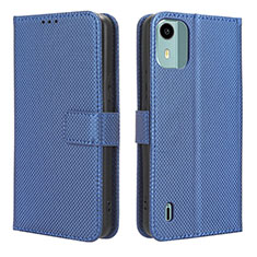 Handytasche Stand Schutzhülle Flip Leder Hülle BY1 für Nokia C12 Blau