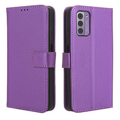 Handytasche Stand Schutzhülle Flip Leder Hülle BY1 für Nokia G42 5G Violett