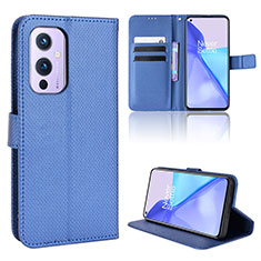 Handytasche Stand Schutzhülle Flip Leder Hülle BY1 für OnePlus 9 5G Blau