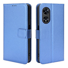 Handytasche Stand Schutzhülle Flip Leder Hülle BY1 für Oppo A1 Pro 5G Blau