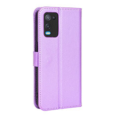 Handytasche Stand Schutzhülle Flip Leder Hülle BY1 für Oppo A54 4G Violett