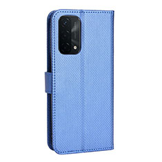 Handytasche Stand Schutzhülle Flip Leder Hülle BY1 für Oppo A54 5G Blau