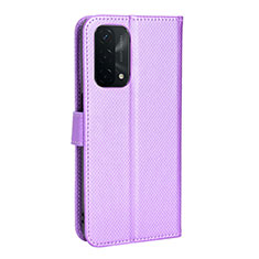 Handytasche Stand Schutzhülle Flip Leder Hülle BY1 für Oppo A54 5G Violett