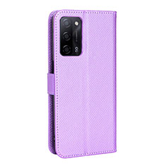 Handytasche Stand Schutzhülle Flip Leder Hülle BY1 für Oppo A56 5G Violett