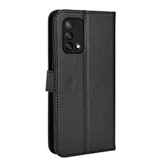 Handytasche Stand Schutzhülle Flip Leder Hülle BY1 für Oppo A74 4G Schwarz