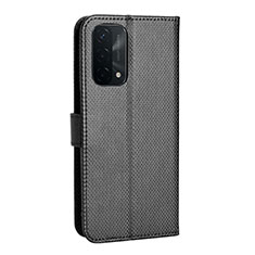 Handytasche Stand Schutzhülle Flip Leder Hülle BY1 für Oppo A93 5G Schwarz