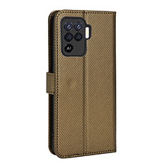 Handytasche Stand Schutzhülle Flip Leder Hülle BY1 für Oppo A94 4G Braun