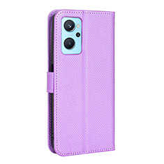 Handytasche Stand Schutzhülle Flip Leder Hülle BY1 für Oppo A96 4G Violett