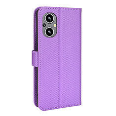 Handytasche Stand Schutzhülle Flip Leder Hülle BY1 für Oppo A96 5G Violett