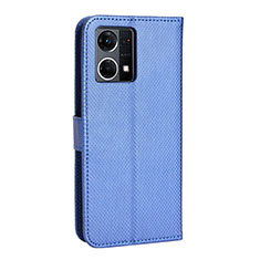 Handytasche Stand Schutzhülle Flip Leder Hülle BY1 für Oppo F21 Pro 4G Blau