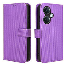 Handytasche Stand Schutzhülle Flip Leder Hülle BY1 für Oppo K11 5G Violett