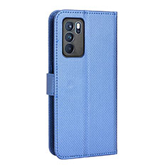 Handytasche Stand Schutzhülle Flip Leder Hülle BY1 für Oppo Reno6 5G Blau