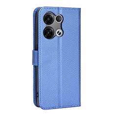 Handytasche Stand Schutzhülle Flip Leder Hülle BY1 für Oppo Reno9 Pro 5G Blau