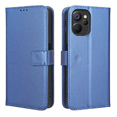 Handytasche Stand Schutzhülle Flip Leder Hülle BY1 für Realme 10 5G Blau