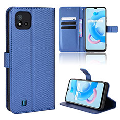 Handytasche Stand Schutzhülle Flip Leder Hülle BY1 für Realme C11 (2021) Blau