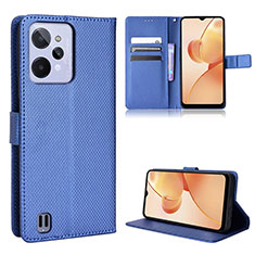 Handytasche Stand Schutzhülle Flip Leder Hülle BY1 für Realme C31 Blau