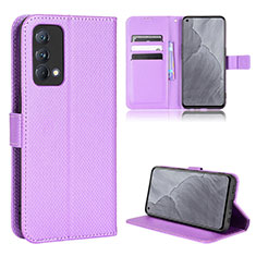 Handytasche Stand Schutzhülle Flip Leder Hülle BY1 für Realme GT Master 5G Violett