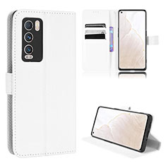 Handytasche Stand Schutzhülle Flip Leder Hülle BY1 für Realme GT Master Explorer 5G Weiß